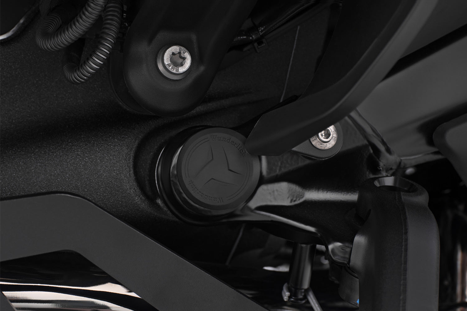 Wunderlich 5-Piece Frame Caps | Black - Pyramid Motorcycle Accessories