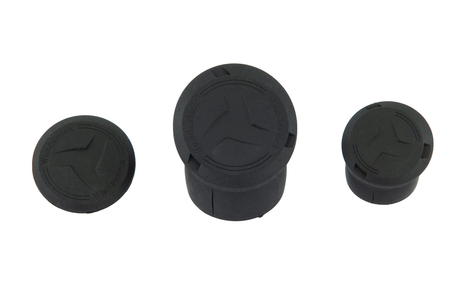 Wunderlich 5-Piece Frame Caps | Black - Pyramid Motorcycle Accessories