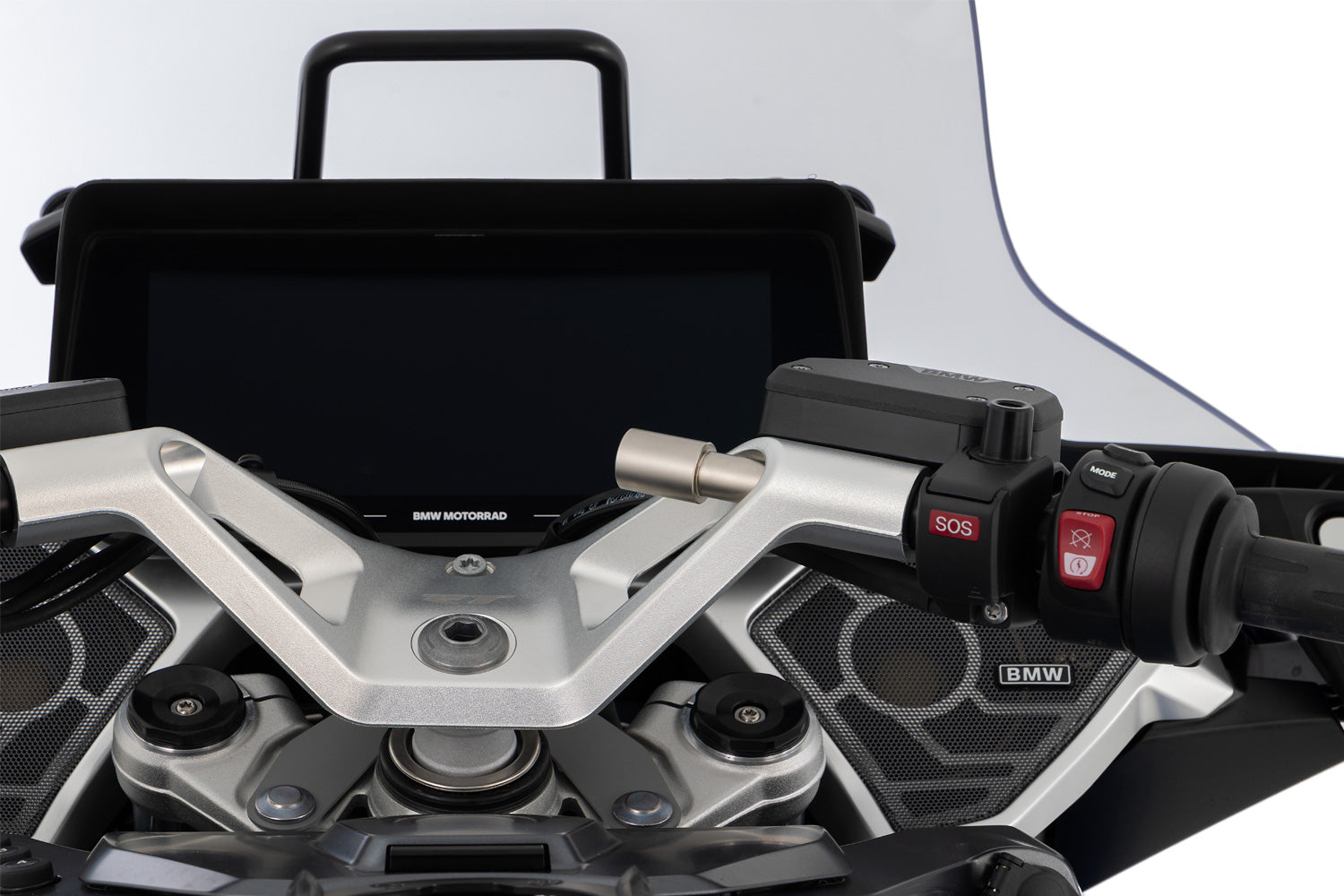Wunderlich Clip-On Handlebar Adapter for Smartphone Mount | Silver - Pyramid Motorcycle Accessories
