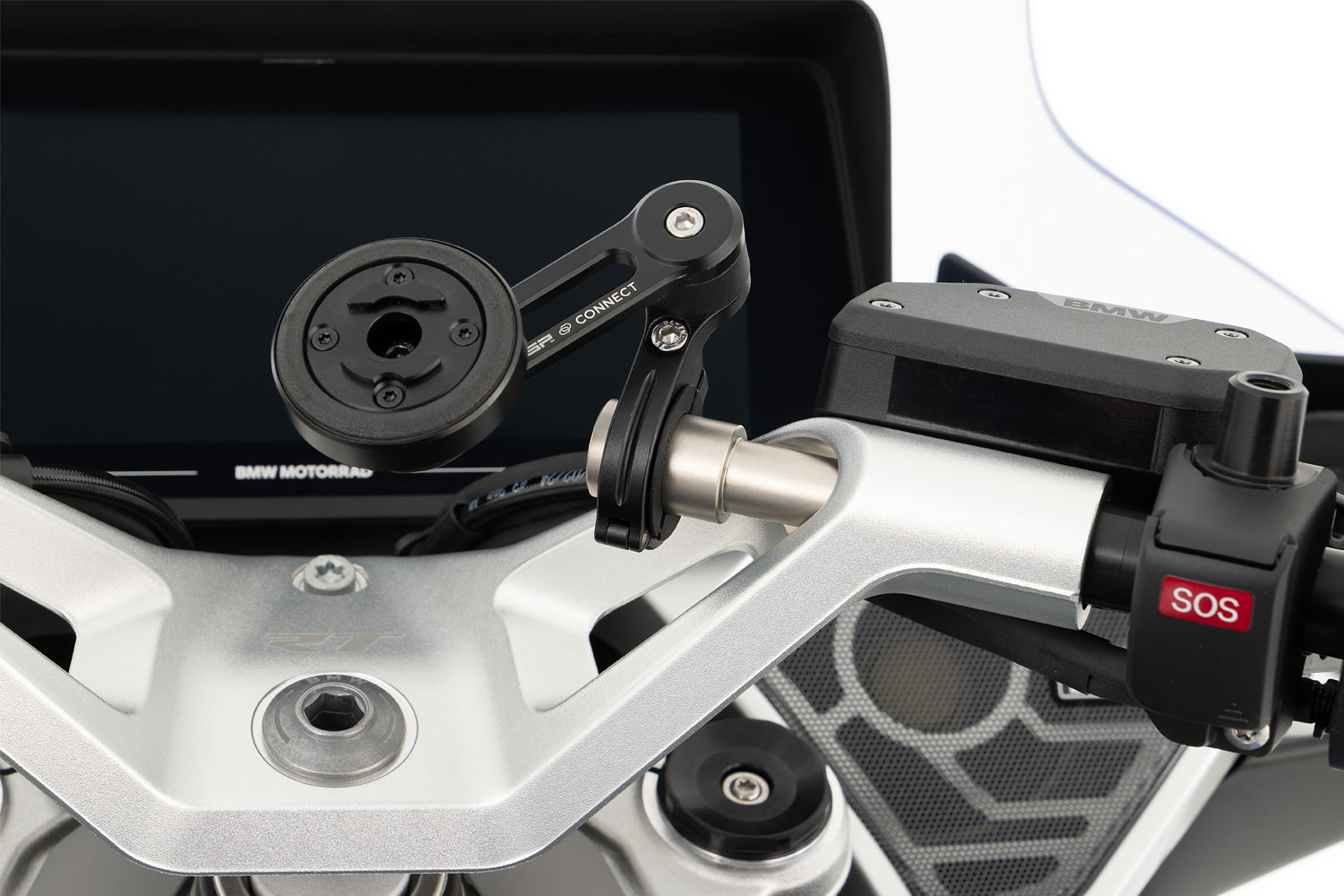 Wunderlich Clip-On Handlebar Adapter for Smartphone Mount | Silver - Pyramid Motorcycle Accessories