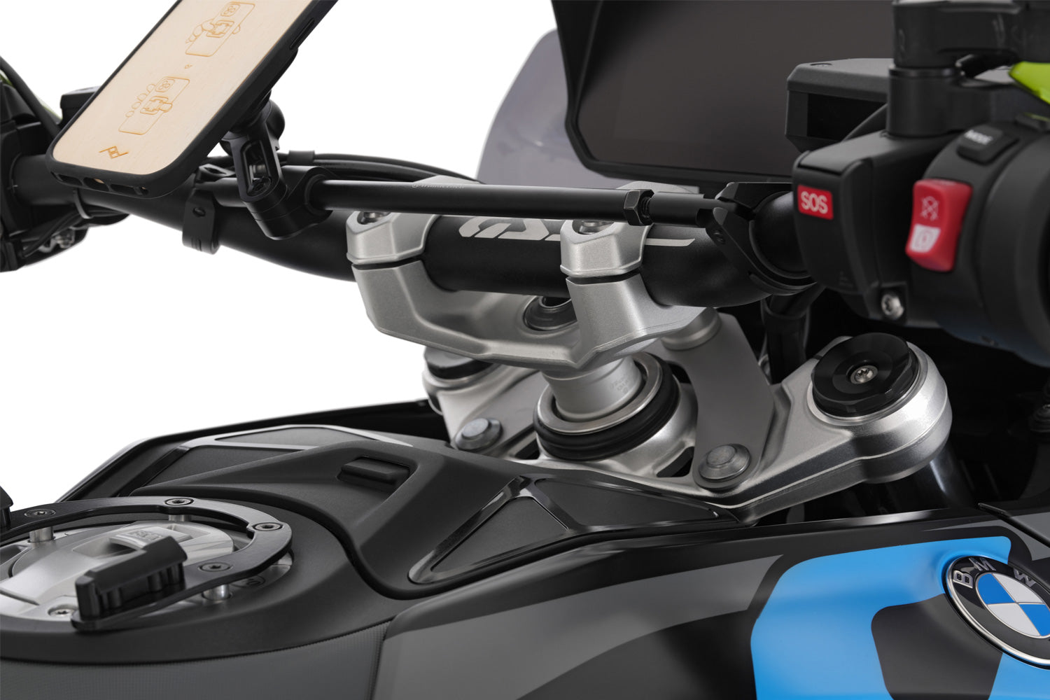 Wunderlich Handlebar Riser Ergo 25mm | Silver - Pyramid Motorcycle Accessories