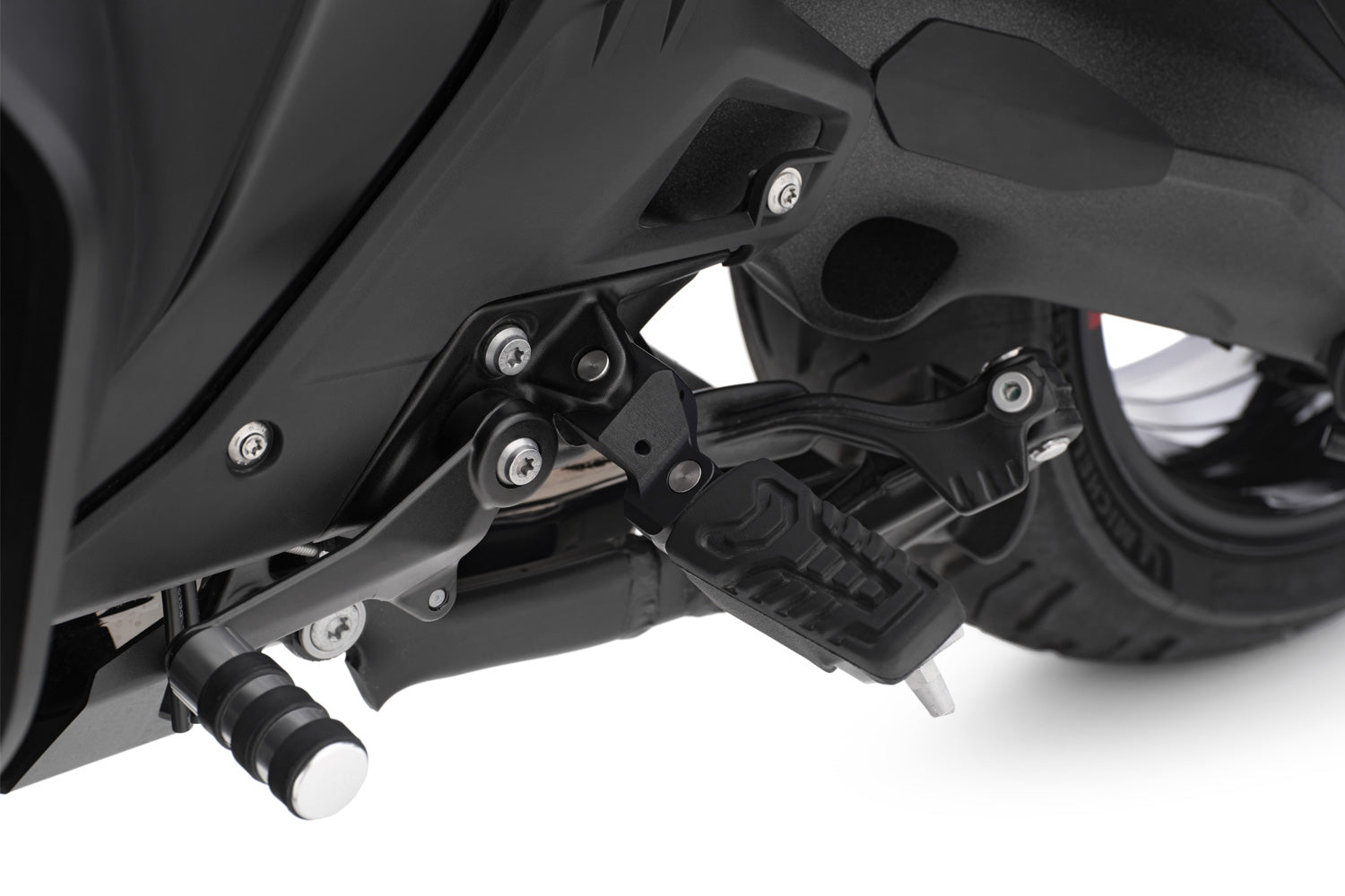 Wunderlich Ergo Rider Footrest Relocation | Silver | K 1600 GT - Pyramid Motorcycle Accessories