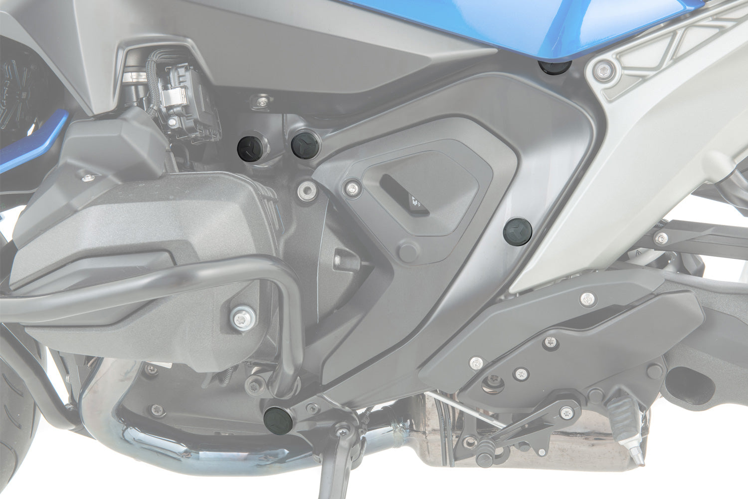 Wunderlich Frame Plug Set 9-Piece | Black | BMW R 1300 R/RS - Pyramid Motorcycle Accessories