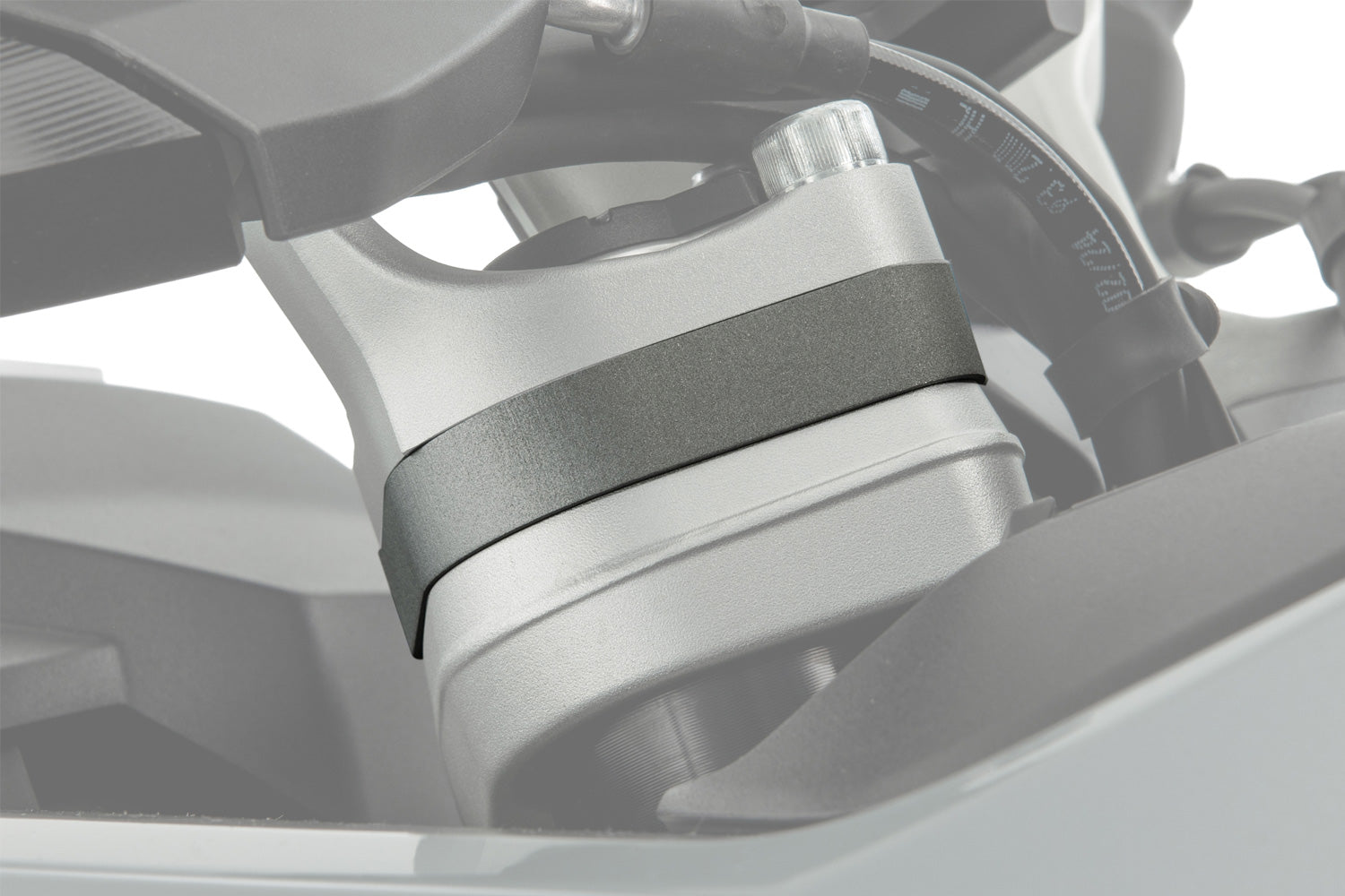 Wunderlich Handlebar Riser Ergonomic 25 mm | Silver | BMW F 800 R - Pyramid Motorcycle Accessories
