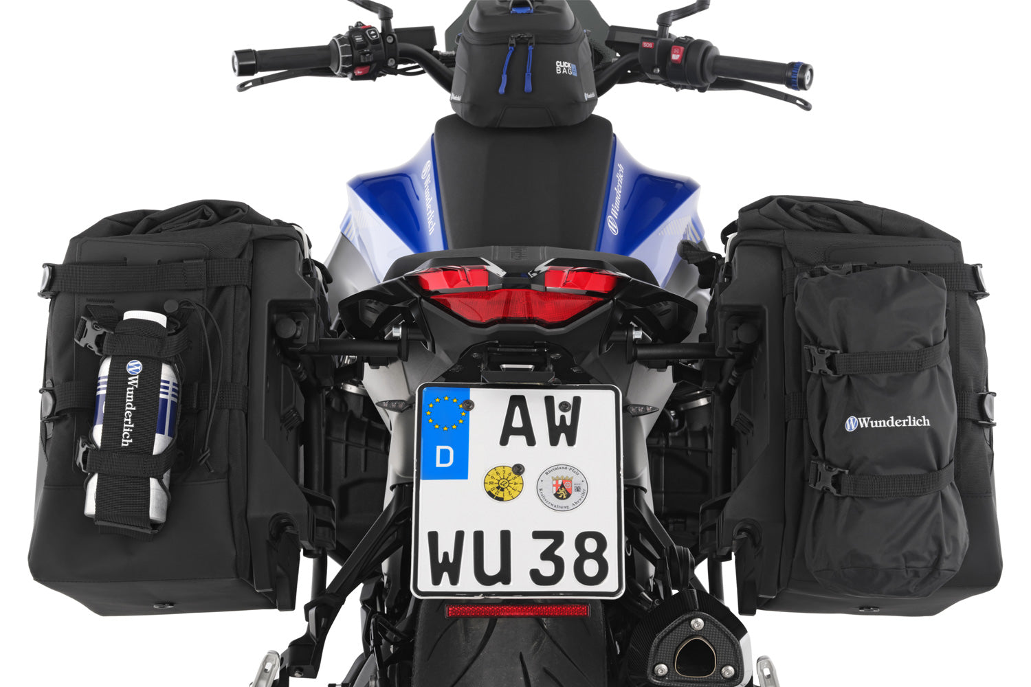 Wunderlich Luggage System X-bag X32 without Luggage Mounts | Black | BMW R 1300 R - Pyramid Motorcycle Accessories