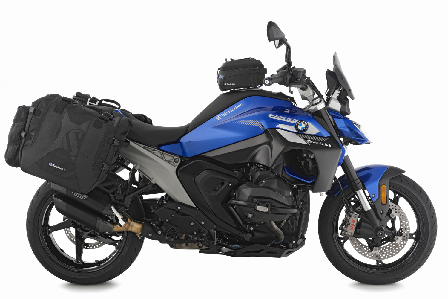 Wunderlich Luggage System X-bag X32 without Luggage Mounts | Black | BMW R 1300 R - Pyramid Motorcycle Accessories