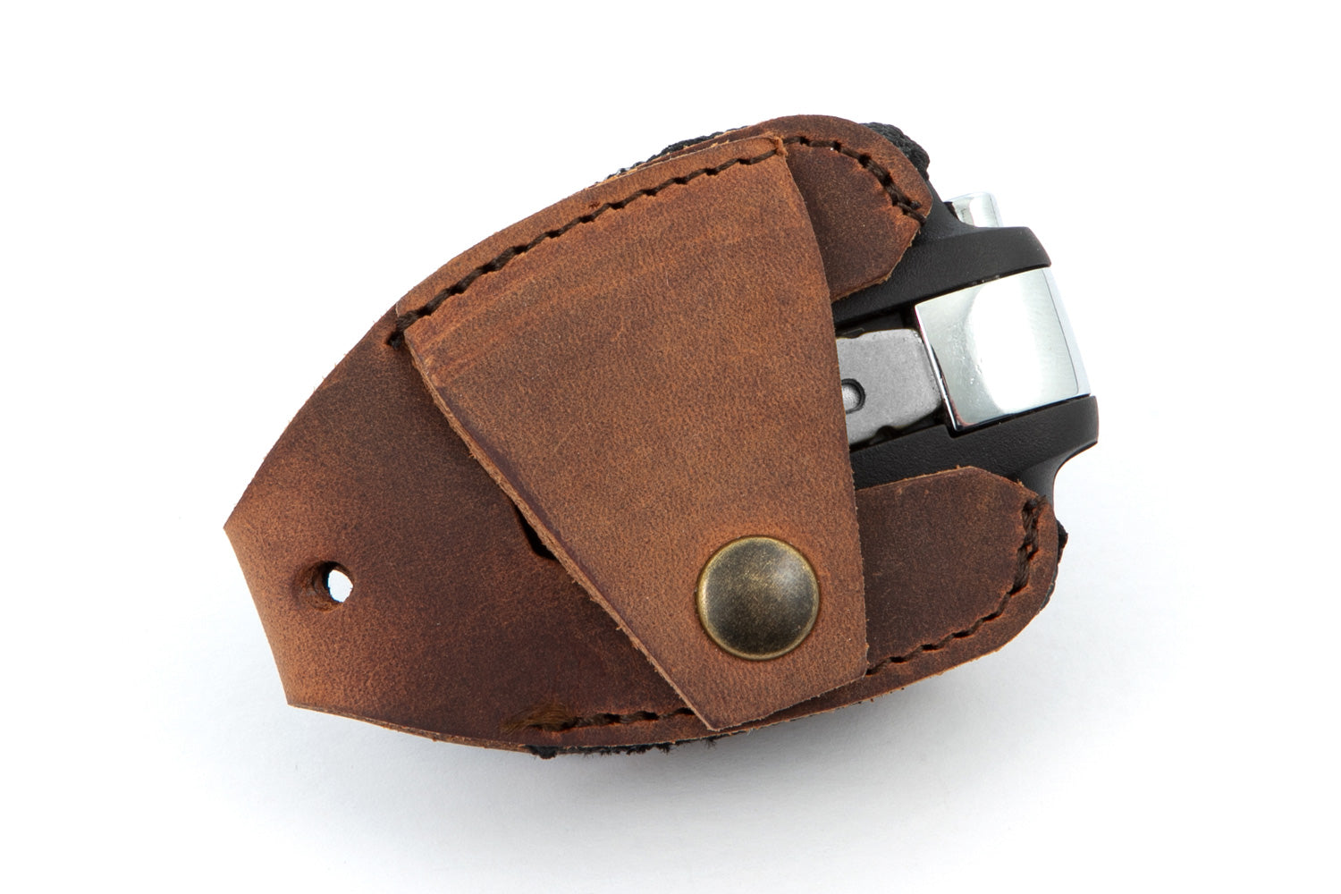 Wunderlich Key Pouch Genuine Leather | Brown | BMW R 18 - Pyramid Motorcycle Accessories