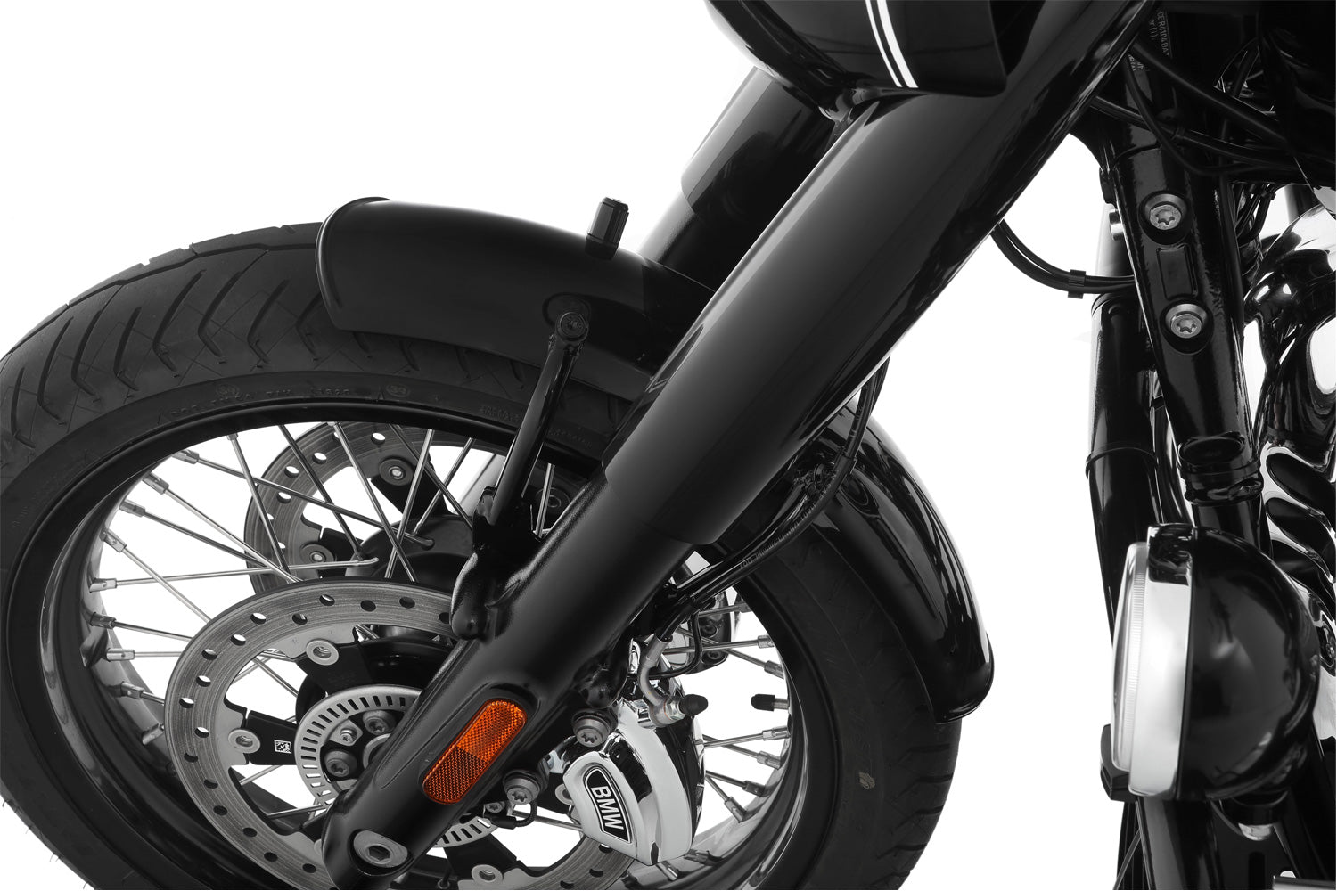 Wunderlich Front Fender Rockbob Blackstorm Metallic | White | BMW R 18 - Pyramid Motorcycle Accessories