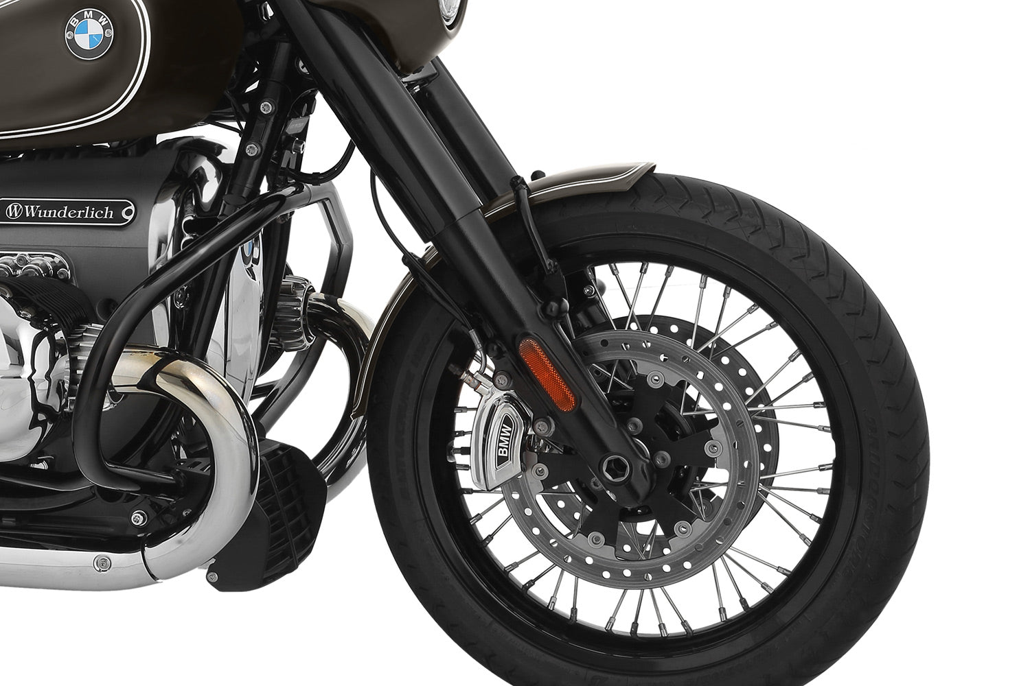 Wunderlich Front Fender Rockbob Manhattan Metallic Matt | White | BMW R 18 - Pyramid Motorcycle Accessories