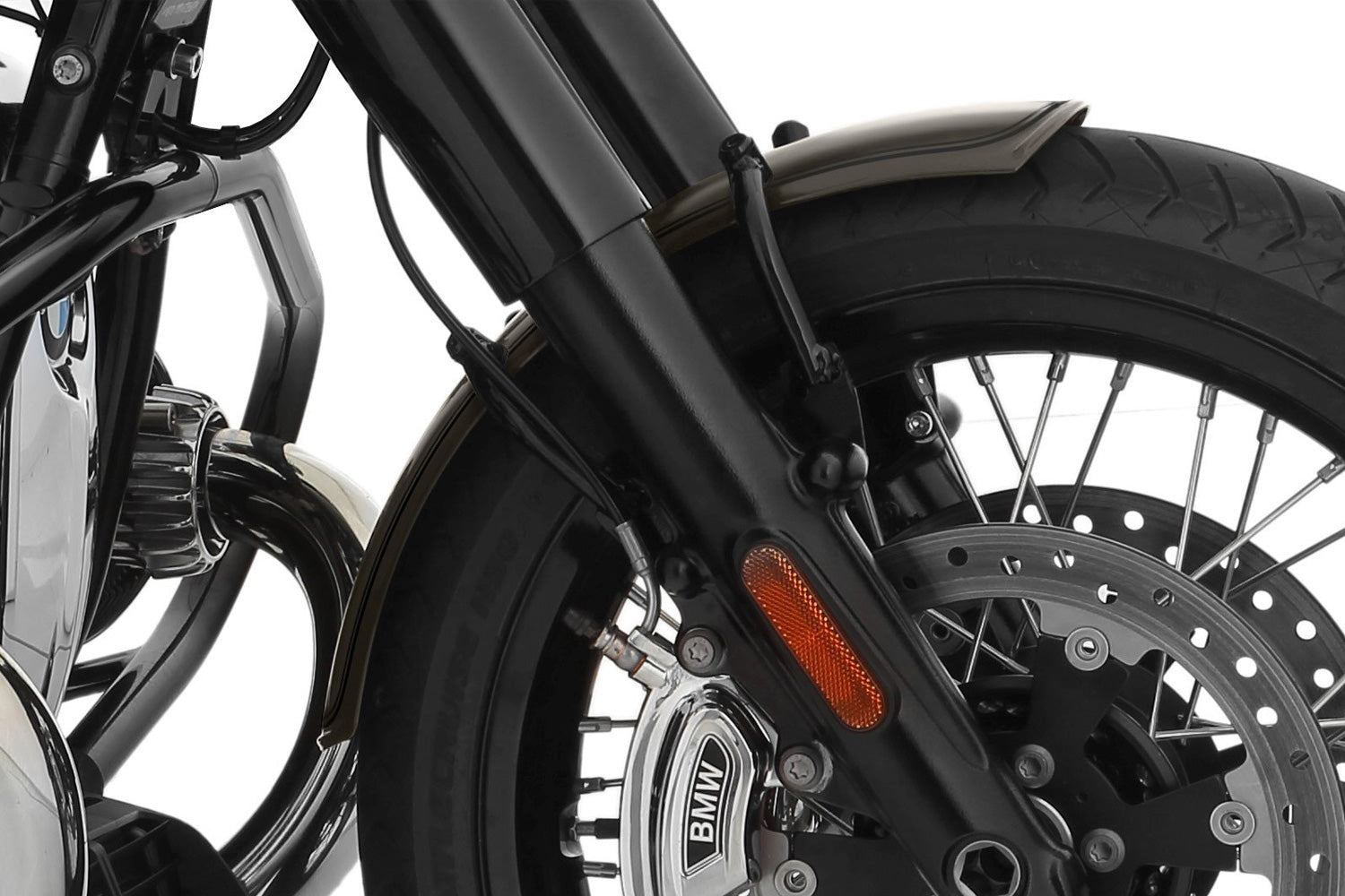 Wunderlich Front Fender Rockbob Manhattan Metallic Matt | Black | BMW R 18 - Pyramid Motorcycle Accessories