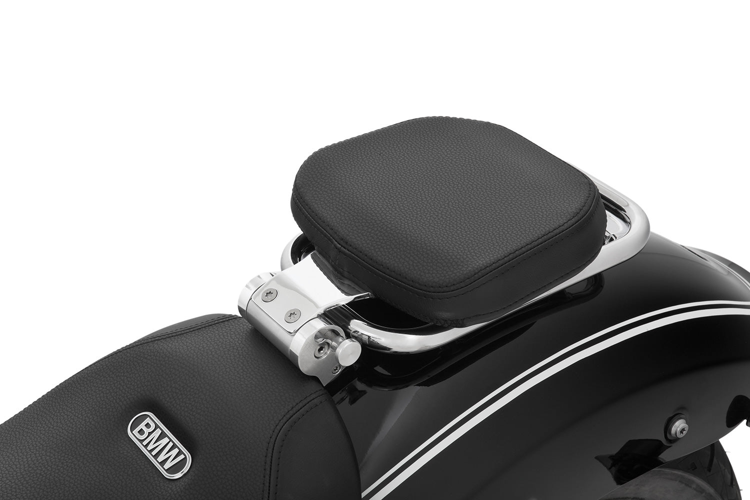 Wunderlich Rider Backrest Foldable | Chrome | BMW R 18 - Pyramid Motorcycle Accessories
