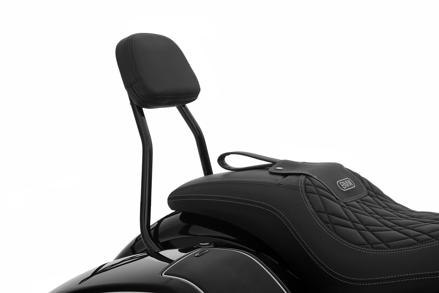 Wunderlich Rider Backrest Foldable | Chrome | BMW R 18 - Pyramid Motorcycle Accessories