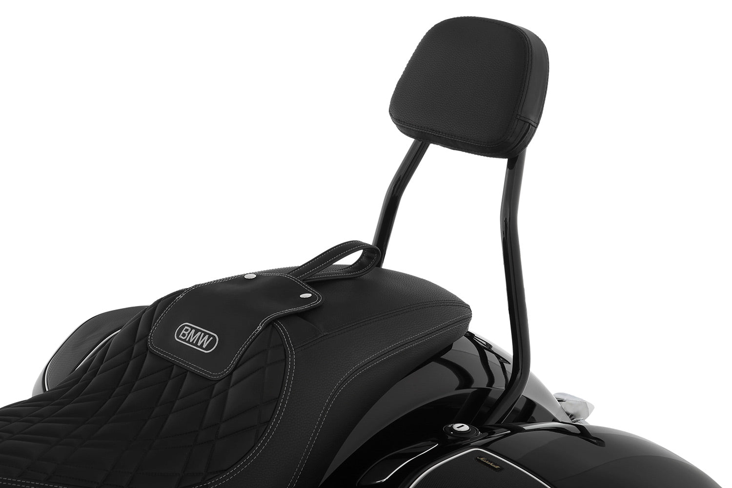 Wunderlich Rider Backrest Foldable | Chrome | BMW R 18 - Pyramid Motorcycle Accessories