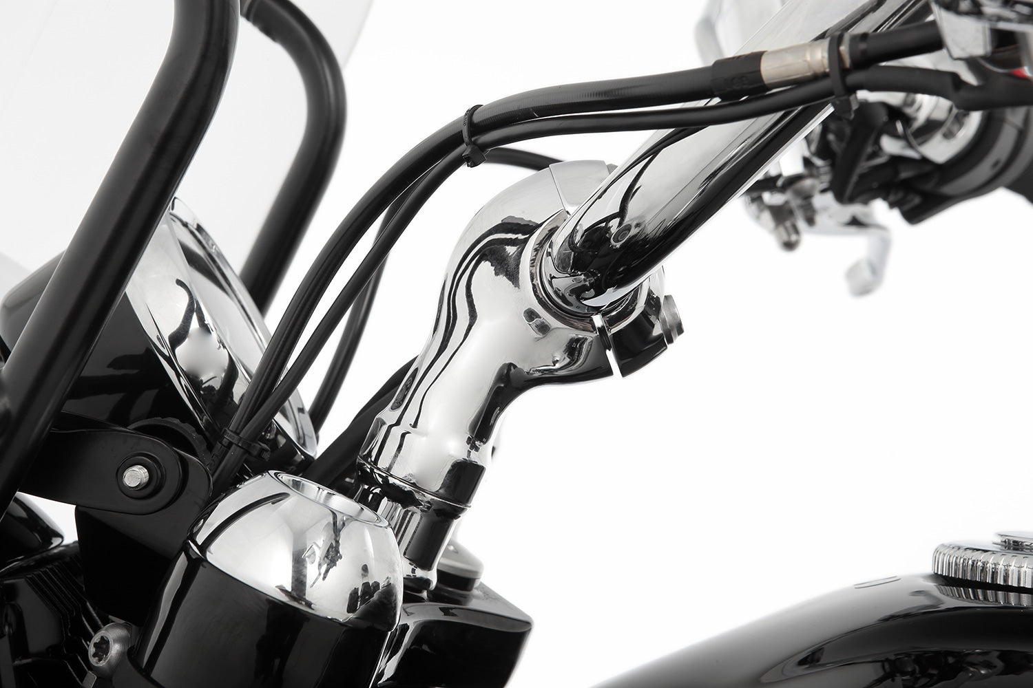 Wunderlich Handlebar Riser Ergo 25 mm | Black | BMW R 18 - Pyramid Motorcycle Accessories