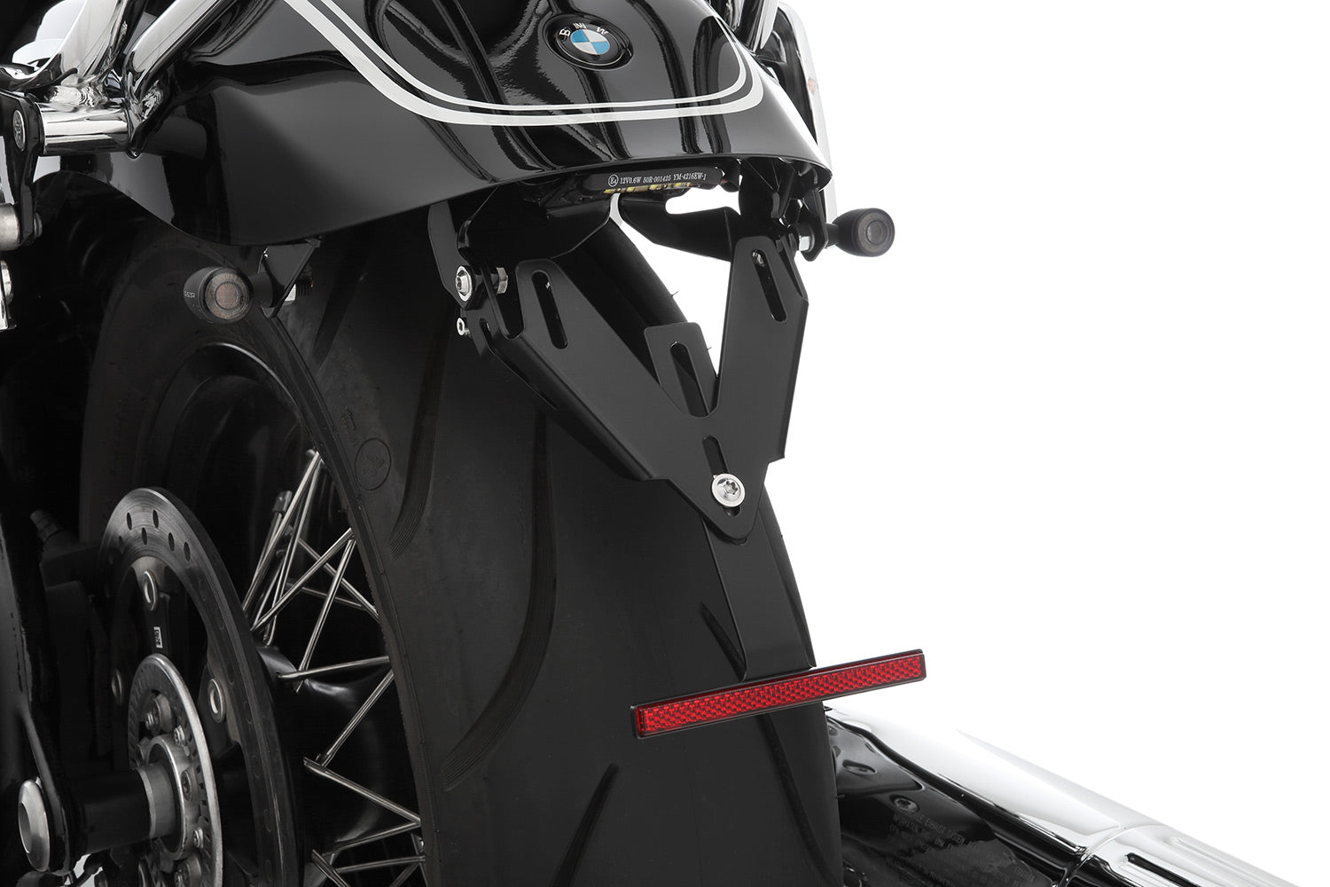Wunderlich Pure Tail Conversion with Indicator Bracket M8 Indicator Screw Thread | Black - Pyramid Motorcycle Accessories