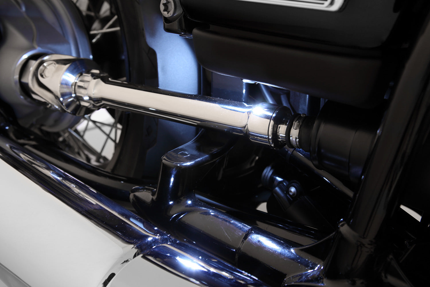 Wunderlich Cardan Shaft Lighting | Black - Pyramid Motorcycle Accessories