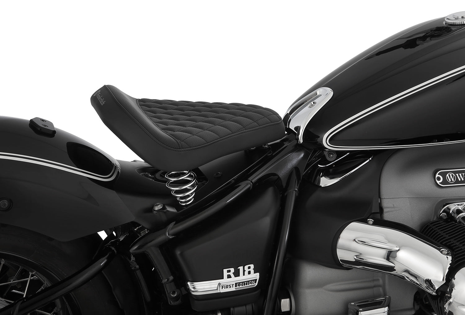 Wunderlich Swinging Saddle Rockbob with Original Tail | Black | BMW R 18 - Pyramid Motorcycle Accessories