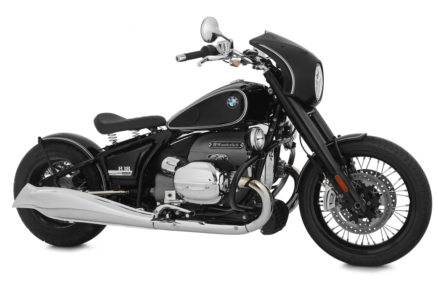 Wunderlich Swingarm Cap Classic Right | Black | BMW R nineT - Pyramid Motorcycle Accessories
