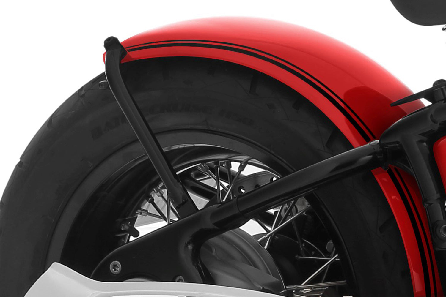 Wunderlich Rear Fender Rockbob Manhattan Metallic Matt | White | BMW R 18 - Pyramid Motorcycle Accessories