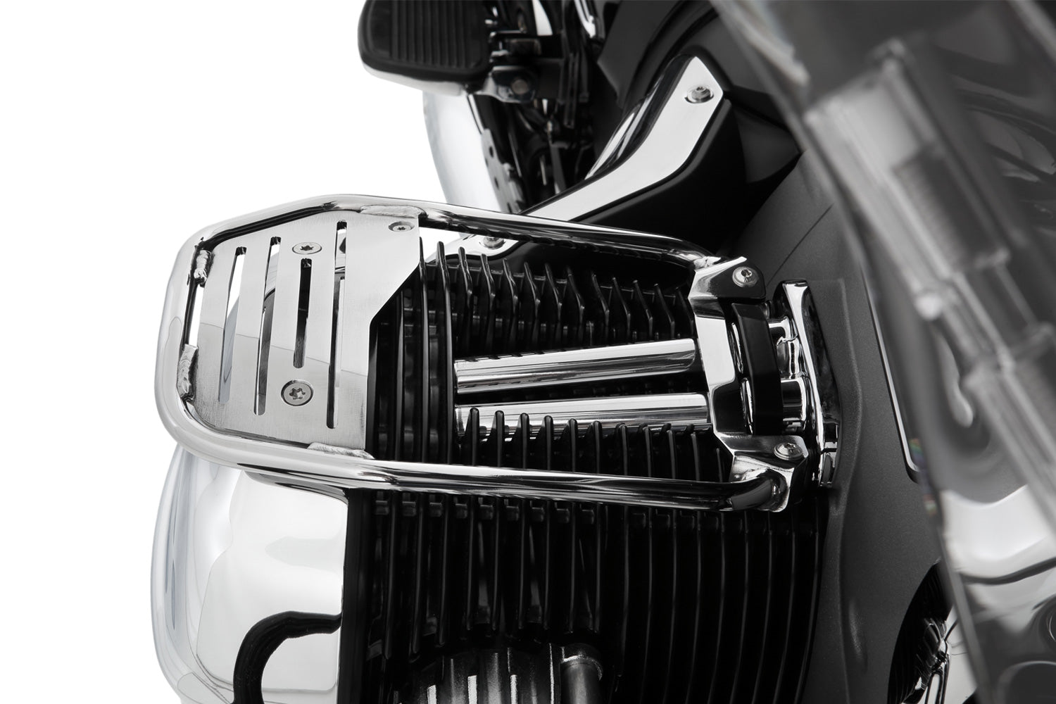 Wunderlich Leg Rests Left and Right | Chrome | BMW R 18 - Pyramid Motorcycle Accessories