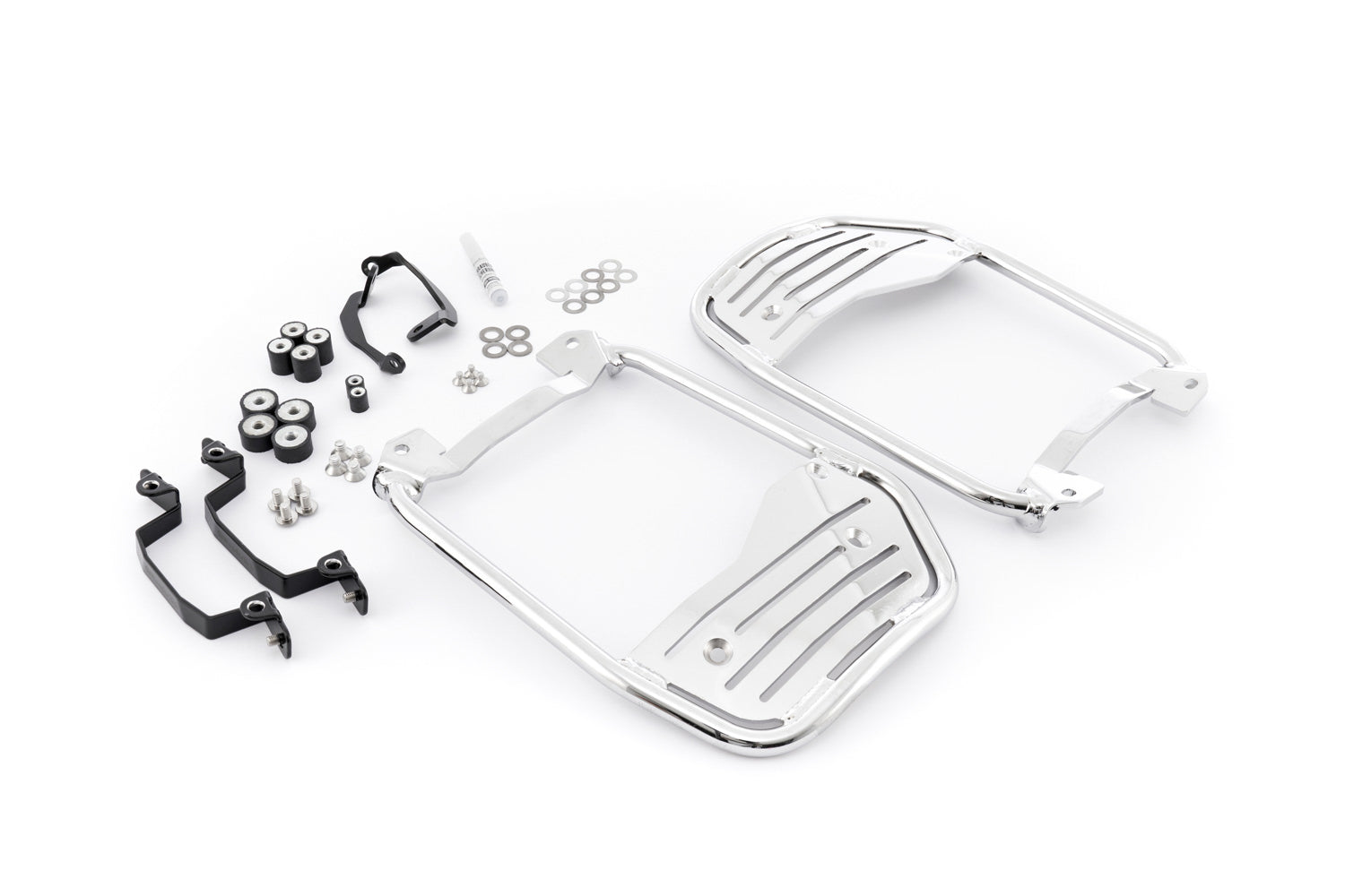 Wunderlich Leg Rests Left and Right | Chrome | BMW R 18 - Pyramid Motorcycle Accessories
