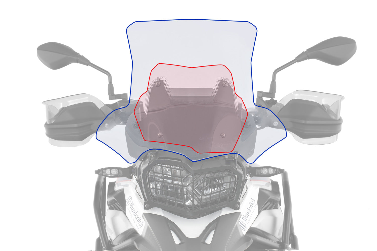 Wunderlich Windshield Marathon High | Light Smoke | BMW R 1250 R - Pyramid Motorcycle Accessories