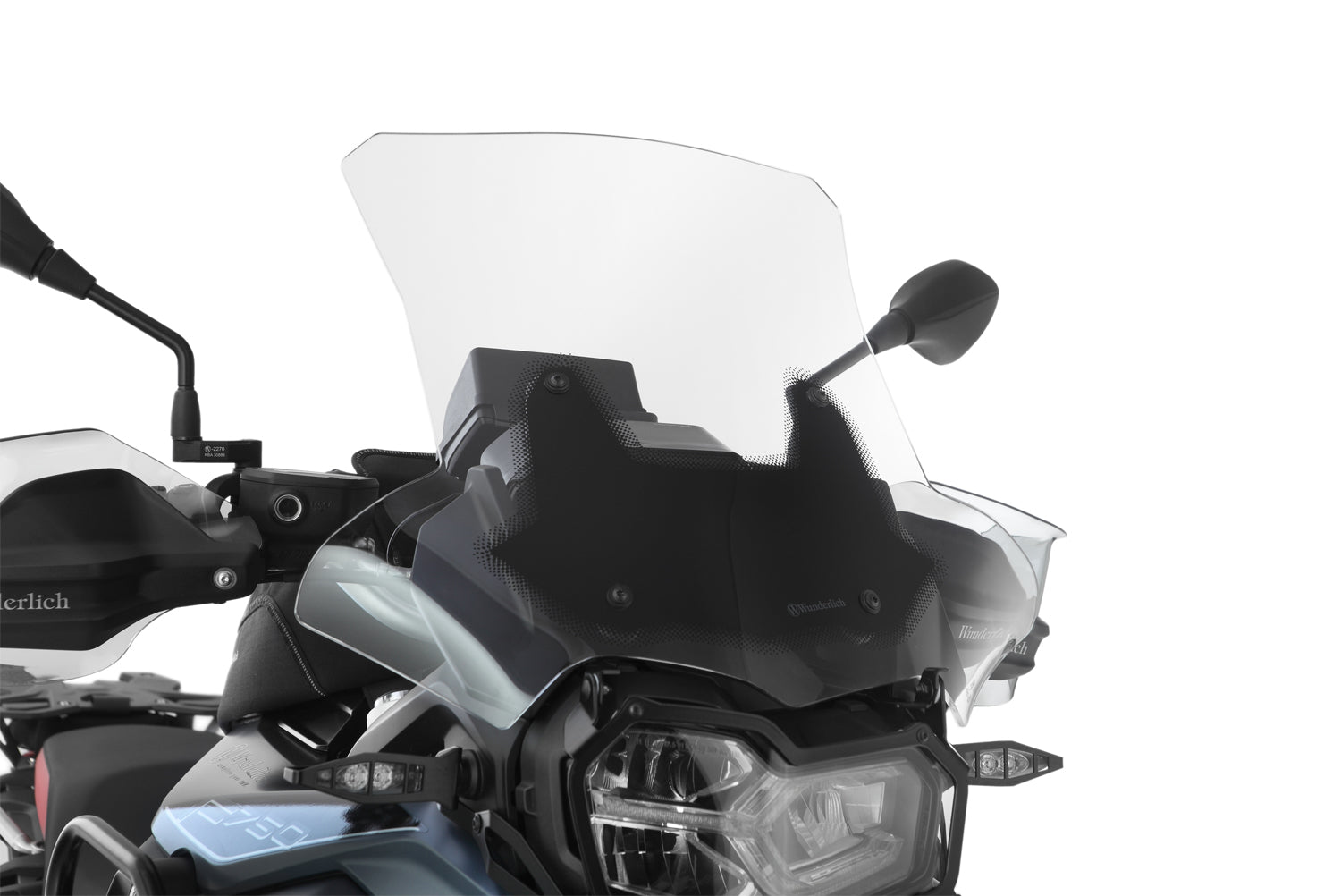 Wunderlich Windshield Marathon Carrier Long 160mm | Clear | BMW F 750 GS - Pyramid Motorcycle Accessories