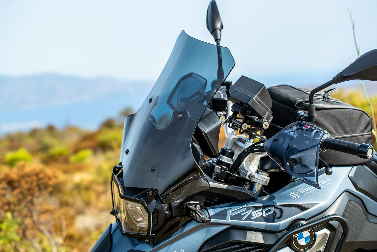 Wunderlich Windshield Marathon Carrier Long 160mm | Clear | BMW F 750 GS - Pyramid Motorcycle Accessories
