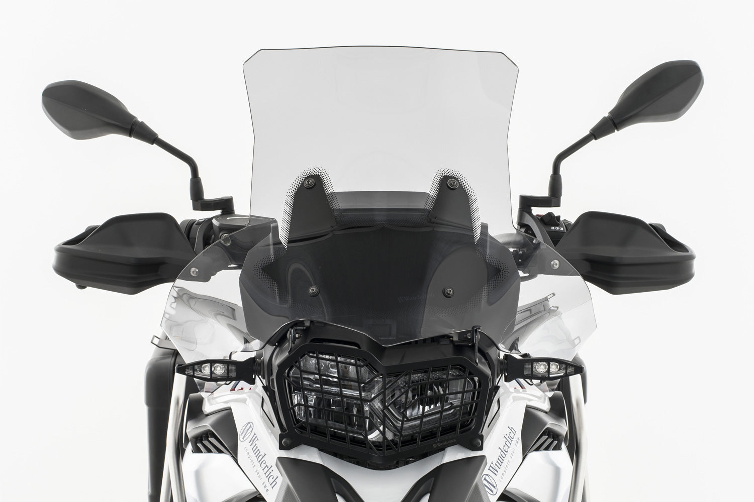 Wunderlich Windshield Extreme Carrier Short 160mm | Light Smoke | BMW F 750 GS - Pyramid Motorcycle Accessories