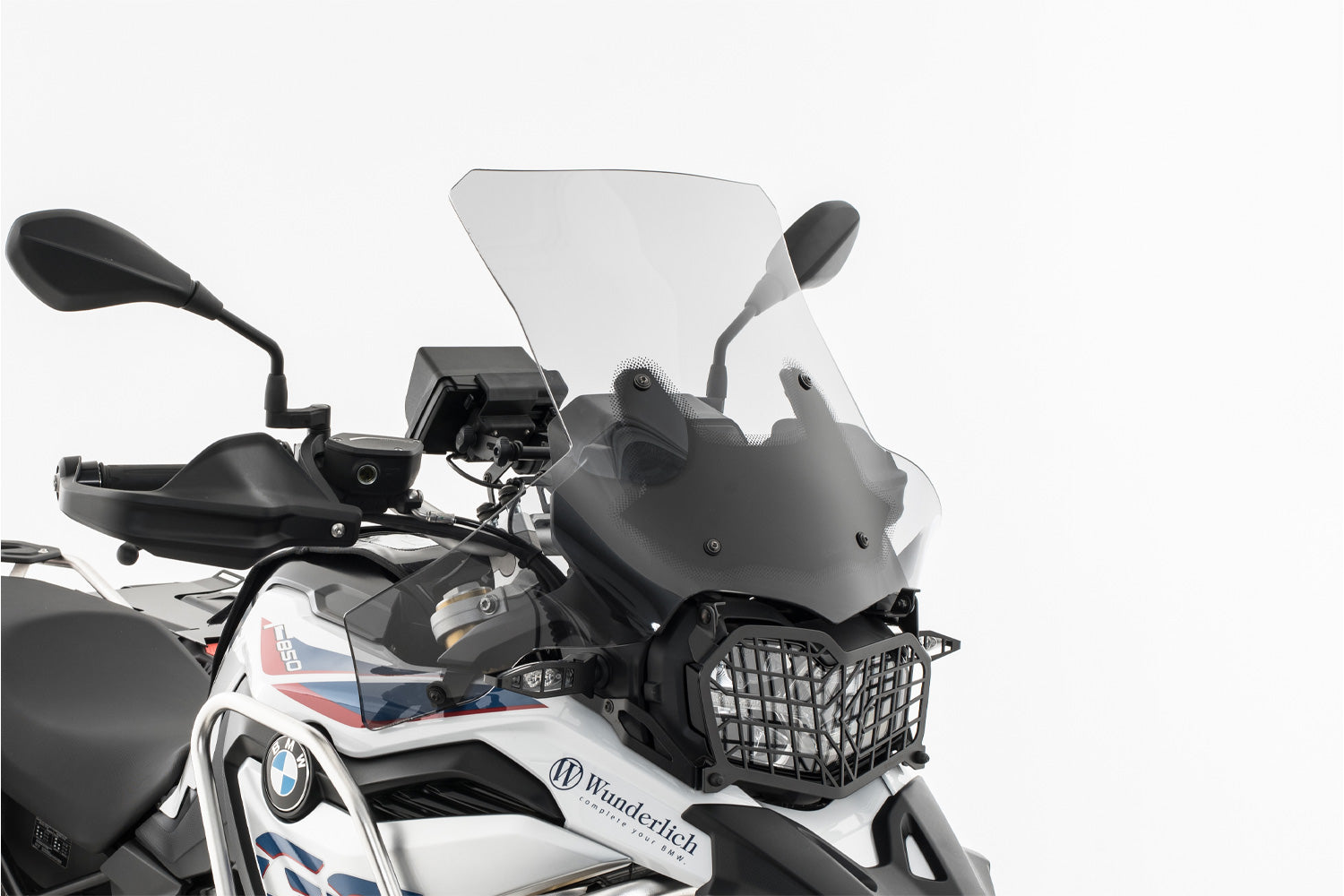 Wunderlich Windshield Extreme Carrier Short 160mm | Light Smoke | BMW F 750 GS - Pyramid Motorcycle Accessories