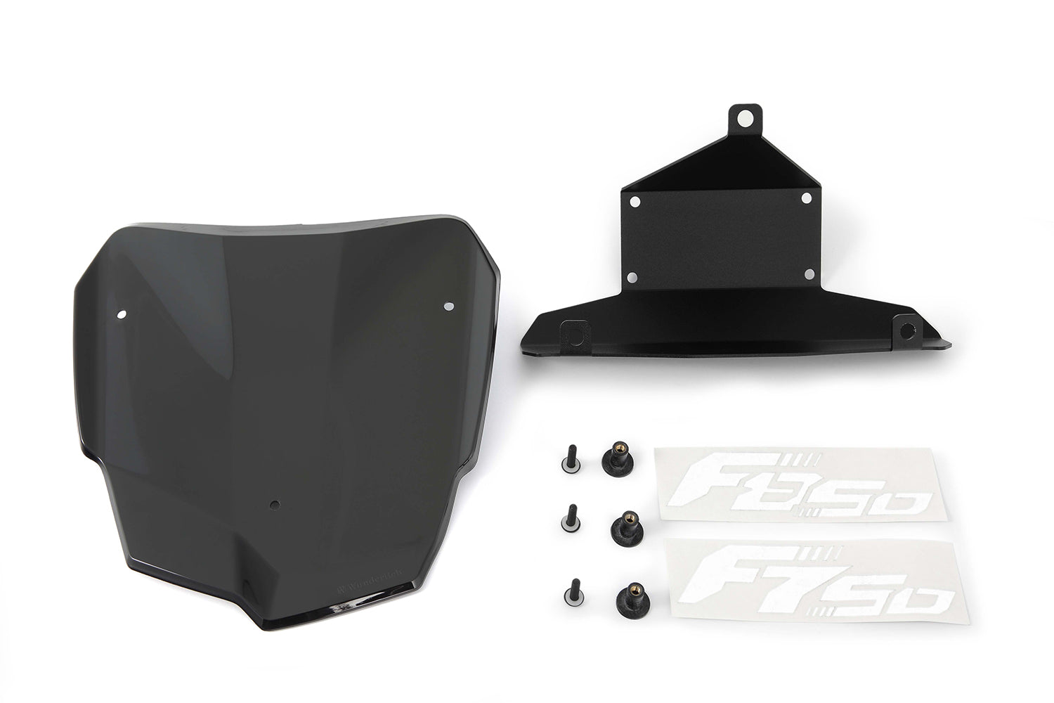 Wunderlich Windshield Flowjet | Triple Black | BMW R 1250 GS Adventure - Pyramid Motorcycle Accessories