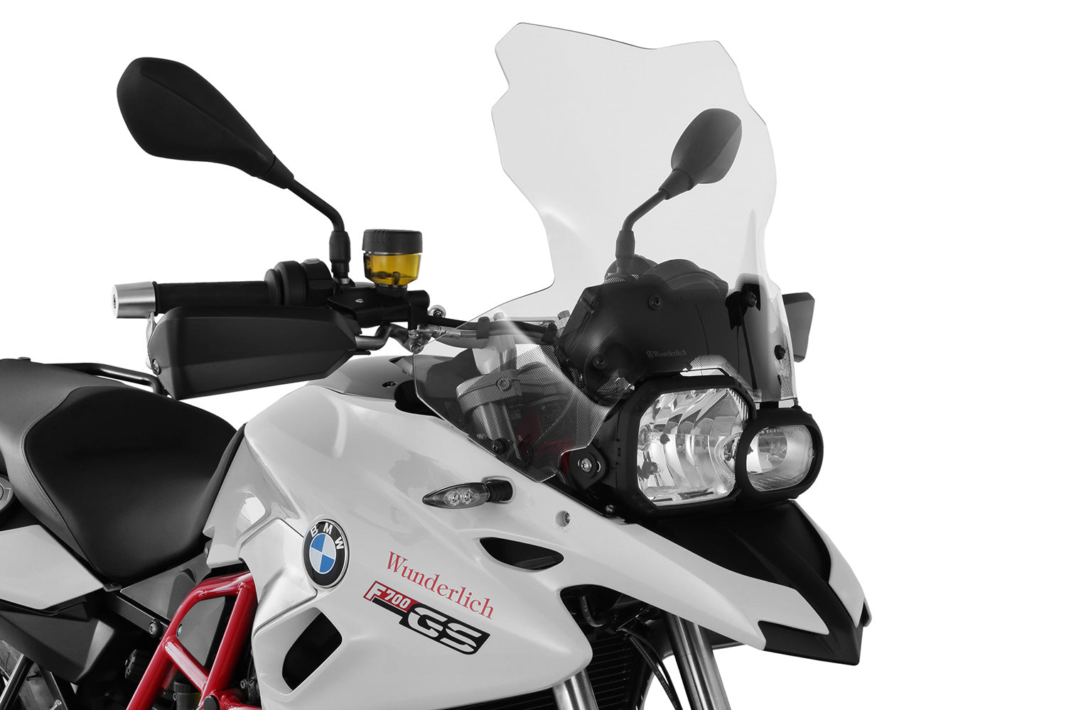 Wunderlich Windshield Marathon Carrier Short 115mm | Clear | BMW F 750 GS - Pyramid Motorcycle Accessories