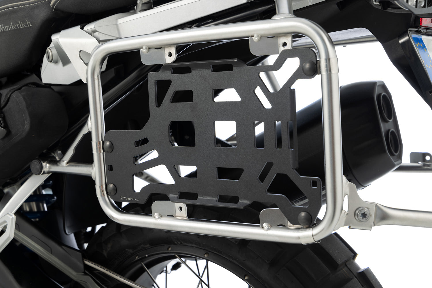 Wunderlich Universal Holder For Luggage Racks | Black | BMW R 1250 GS Adventure - Pyramid Motorcycle Accessories