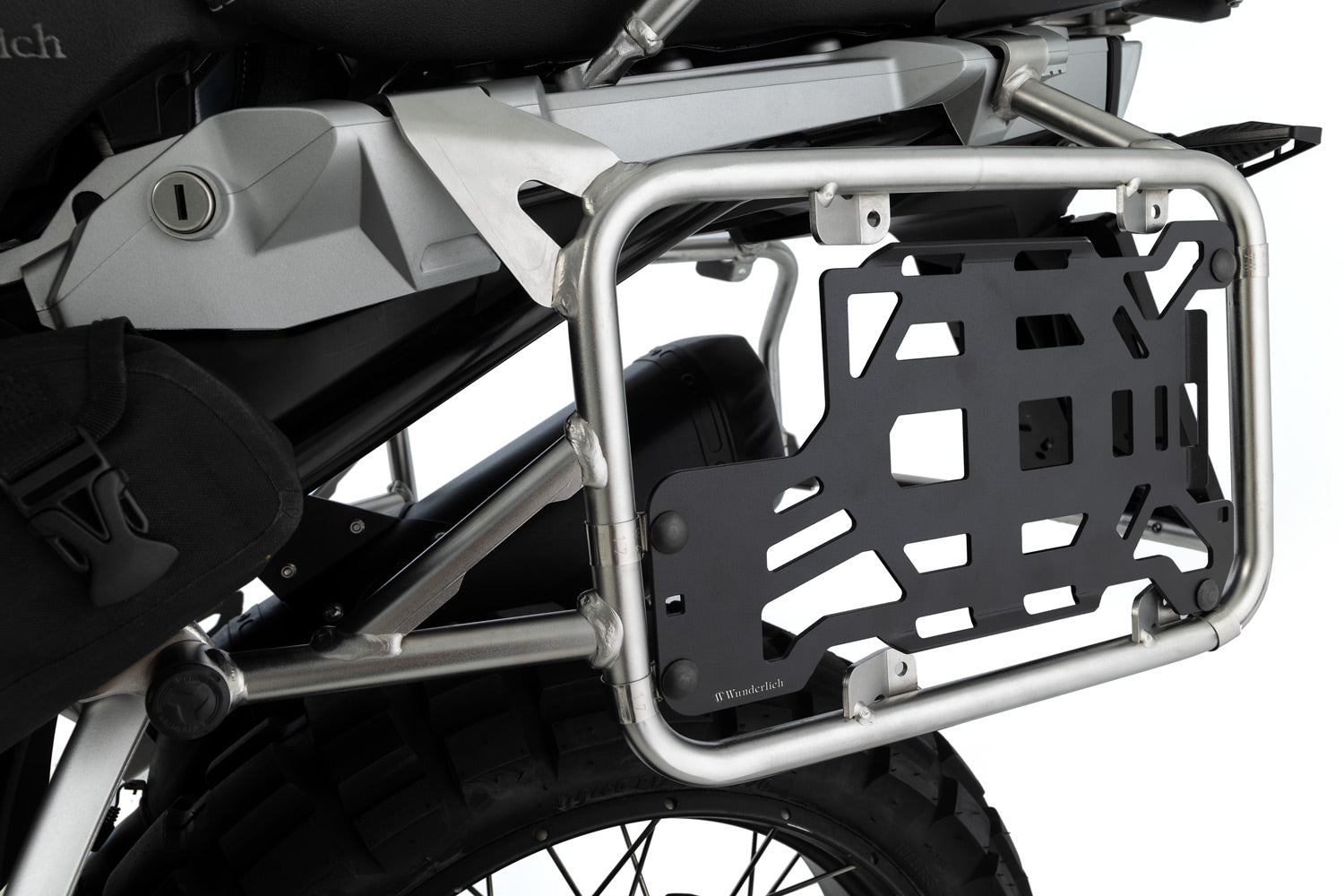 Wunderlich Universal Holder For Luggage Racks | Black | BMW R 1250 GS Adventure - Pyramid Motorcycle Accessories