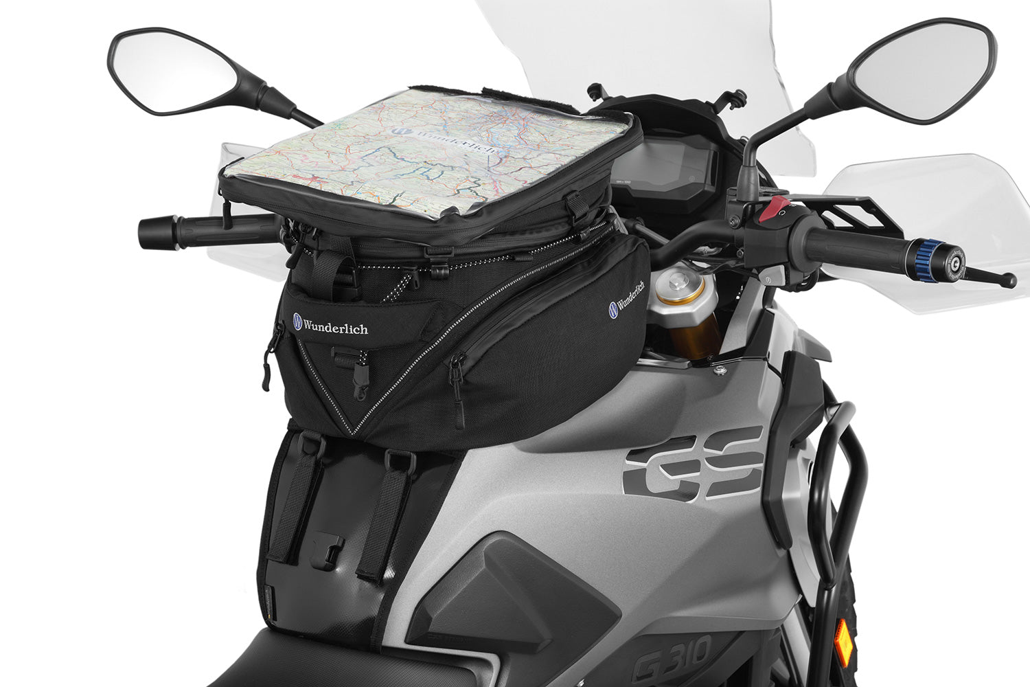 Wunderlich Mounting System For Elephant Tank Bag | Black | BMW K 1600 GT - Pyramid Motorcycle Accessories