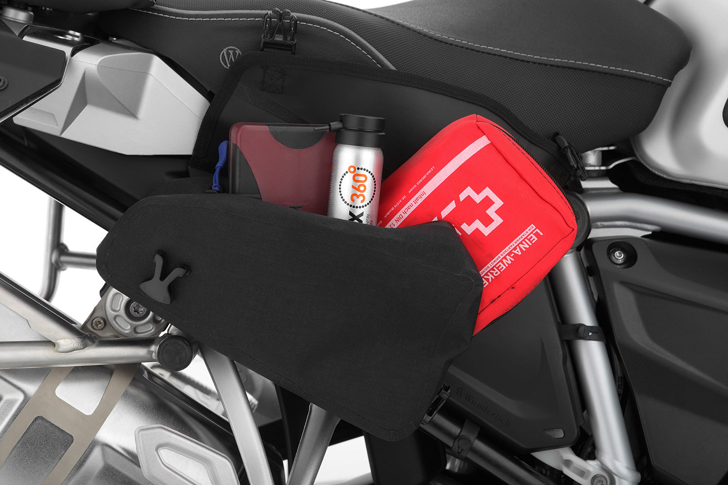 Wunderlich Frame Cover with Side Bags Drybag | Black | BMW R 1250 GS Adventure - Pyramid Motorcycle Accessories