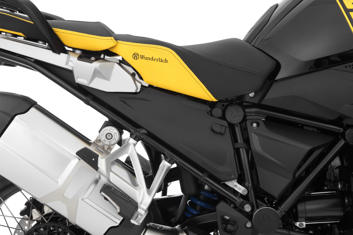 Wunderlich Frame Cover with Opening For Socket | Black | BMW R 1250 GS Adventure - Pyramid Motorcycle Accessories
