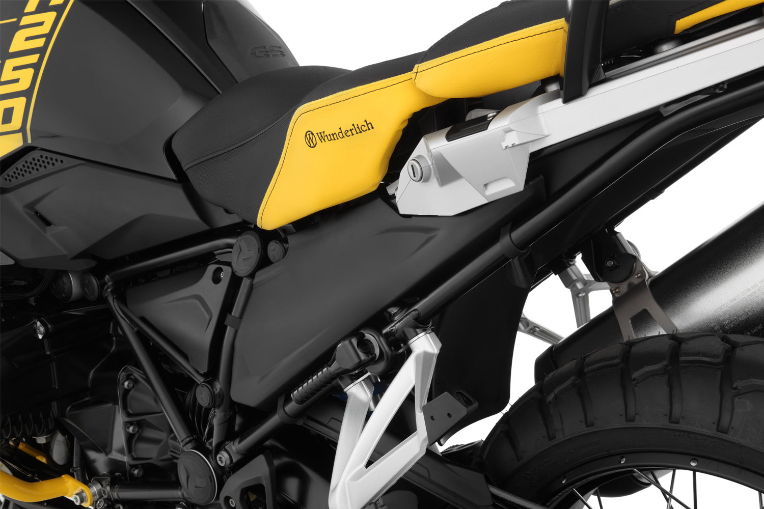 Wunderlich Frame Cover with Opening For Socket | Black | BMW R 1250 GS Adventure - Pyramid Motorcycle Accessories