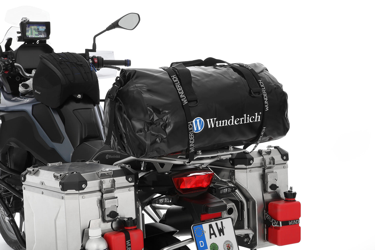 Wunderlich Luggage Wall Bracket System Vario Case Set | Silver | BMW R 1250 GS - Pyramid Motorcycle Accessories