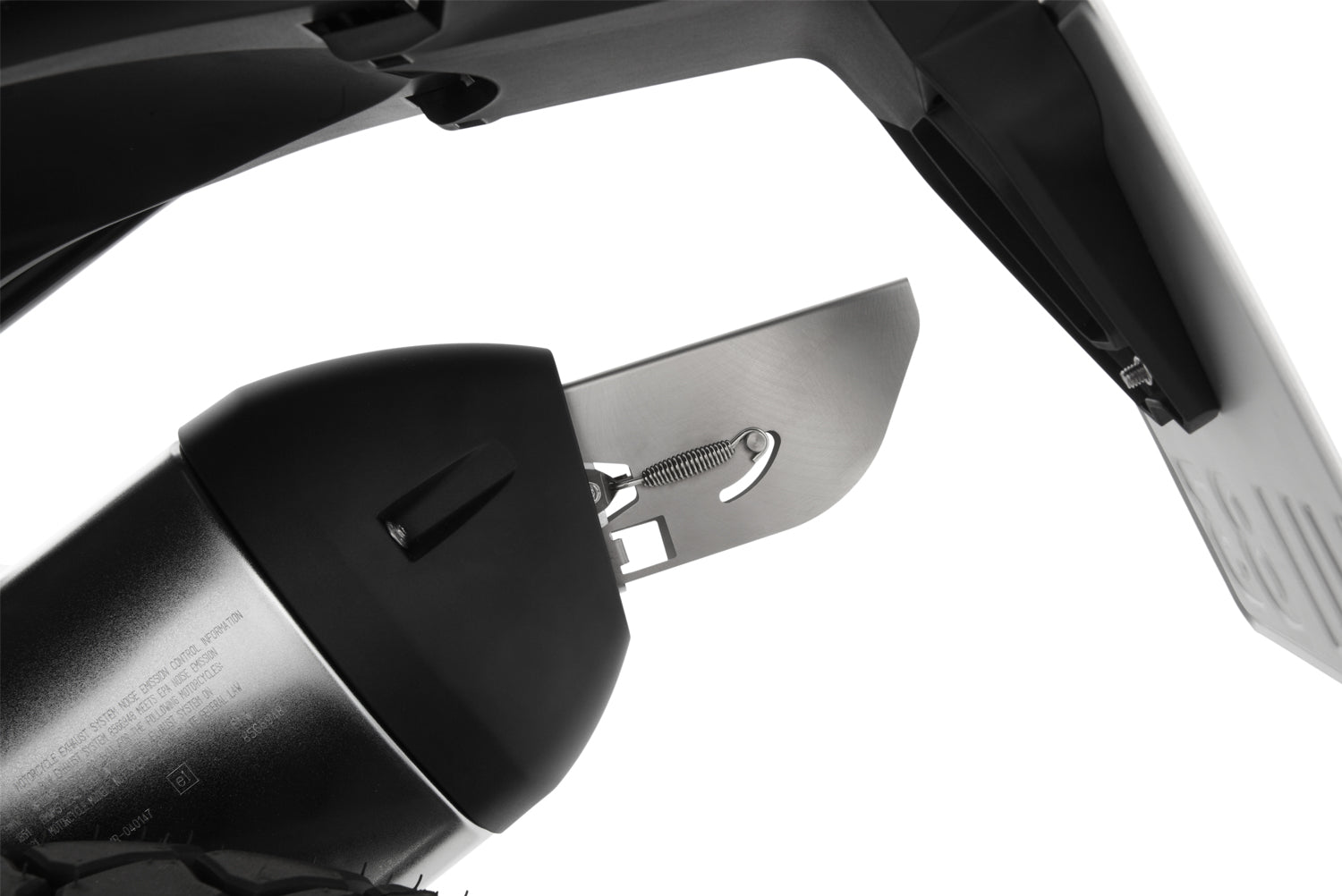 Wunderlich Gonzzoo Exhaust Deflector | Black | BMW R 1250 GS - Pyramid Motorcycle Accessories