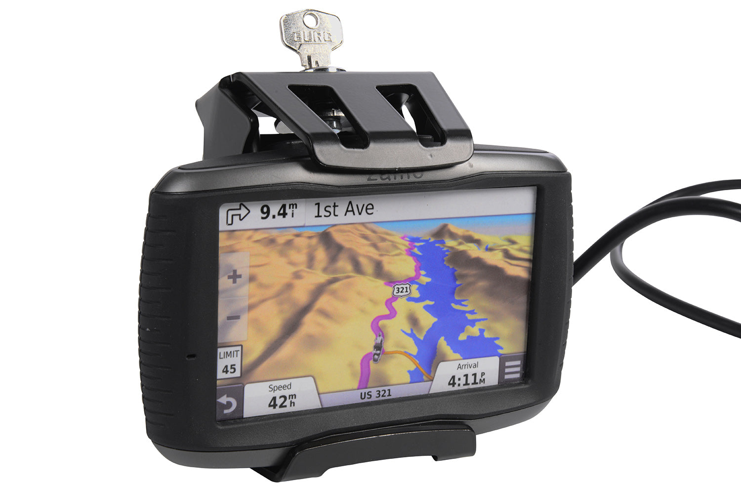Wunderlich Bracket For Garmin Zumo 590/595 Extreme | Black - Pyramid Motorcycle Accessories