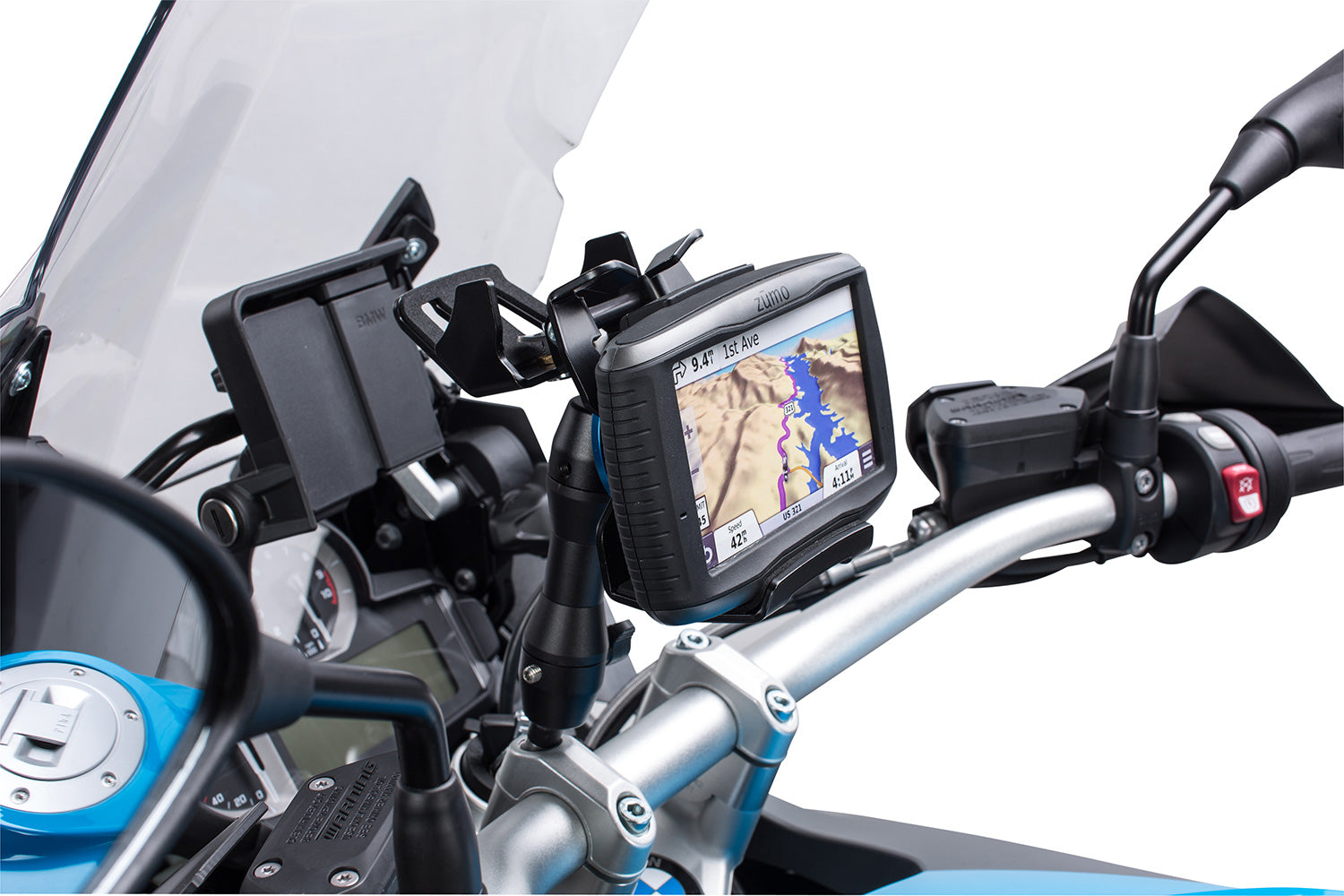 Wunderlich Bracket For Garmin Zumo 590/595 Extreme | Black - Pyramid Motorcycle Accessories