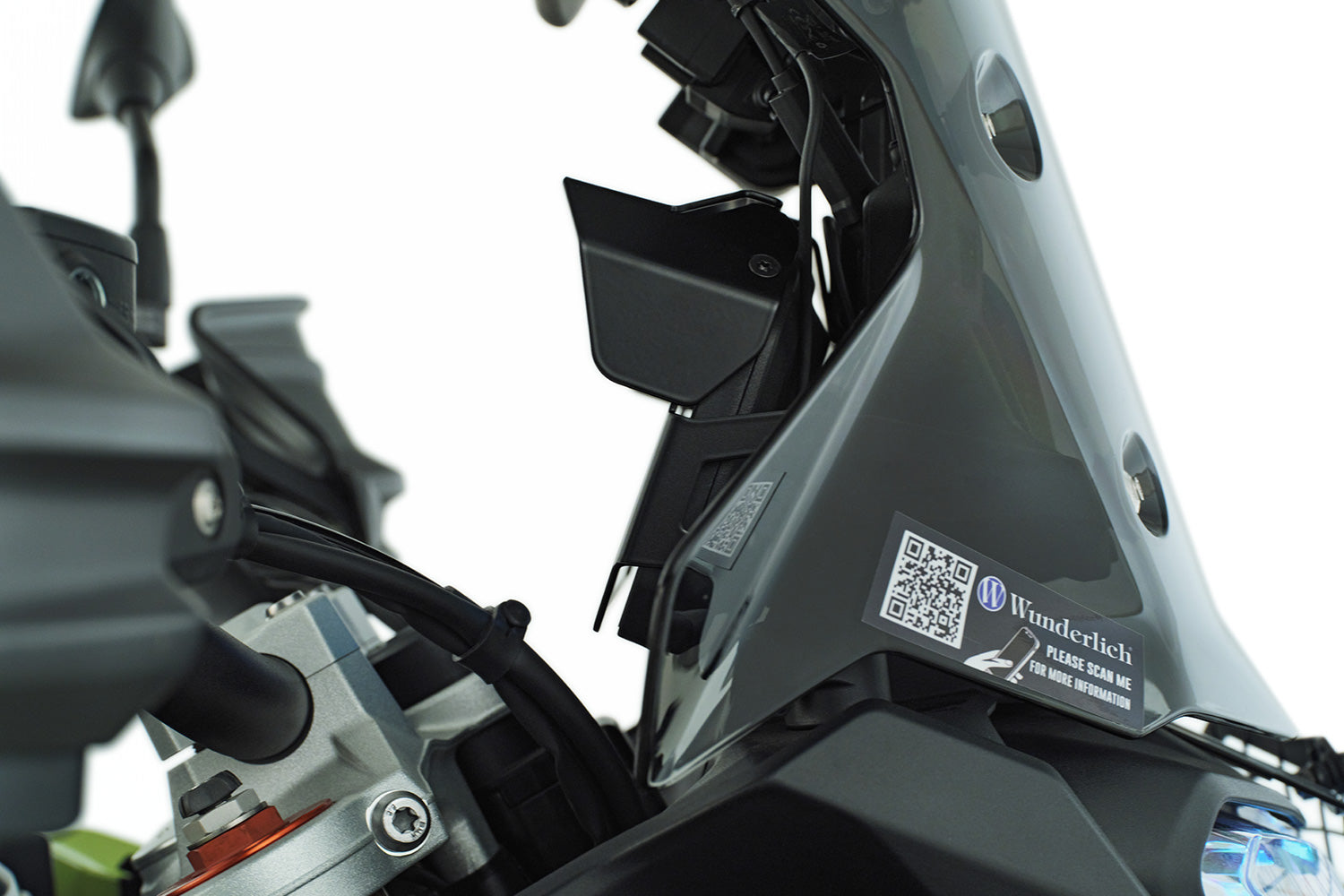 Wunderlich TFT Display Anti-theft Protection with Sun Visor Preparation | Black - Pyramid Motorcycle Accessories