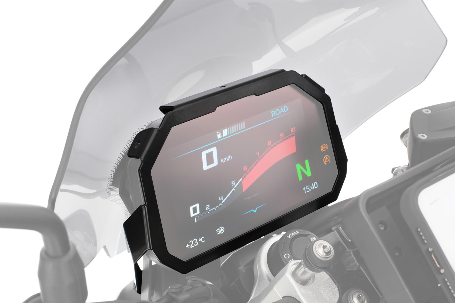 Wunderlich TFT Display Anti-theft Protection with Sun Visor Preparation | F 900 XR - Pyramid Motorcycle Accessories