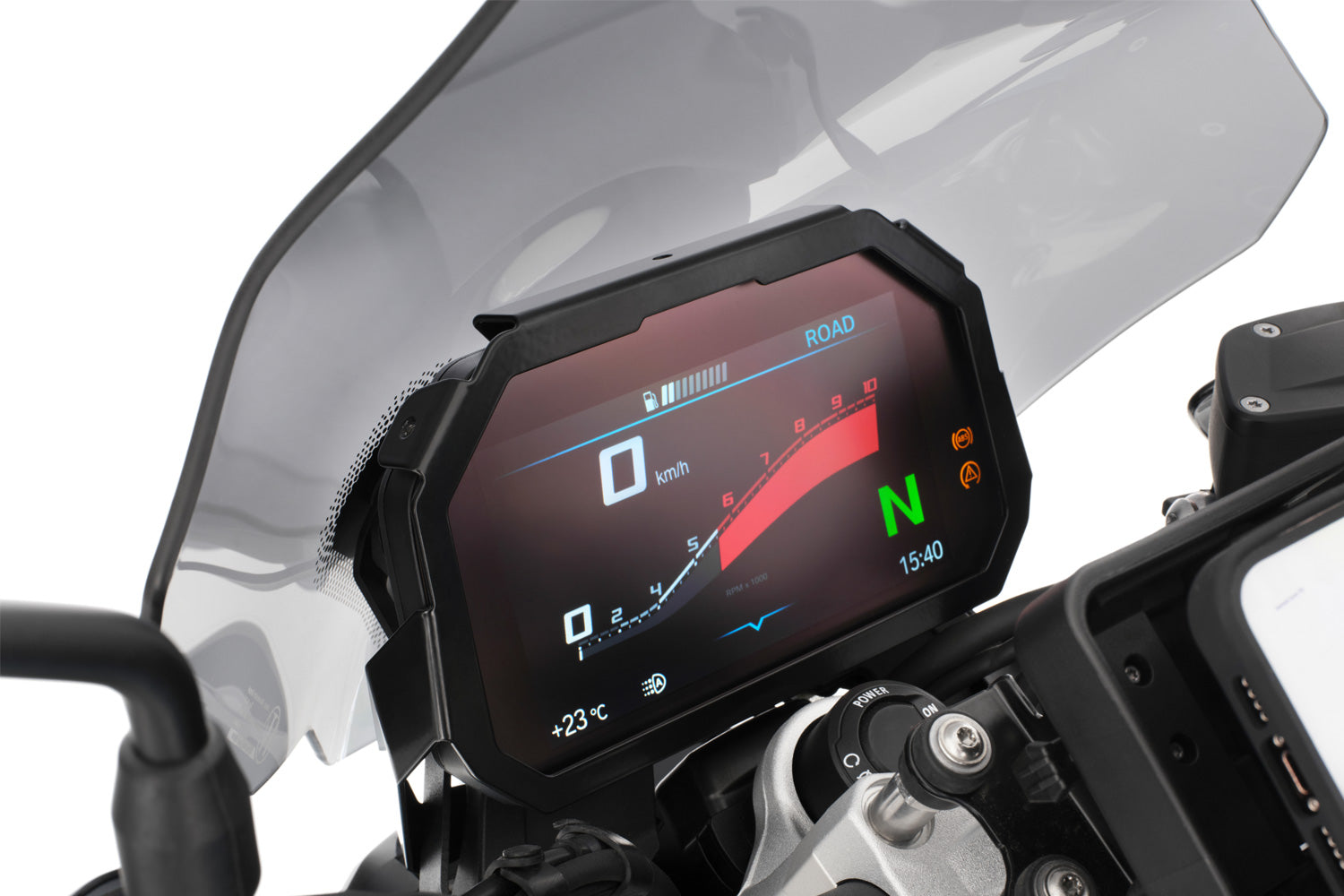 Wunderlich TFT Display Anti-theft Protection with Sun Visor Preparation | F 900 XR - Pyramid Motorcycle Accessories
