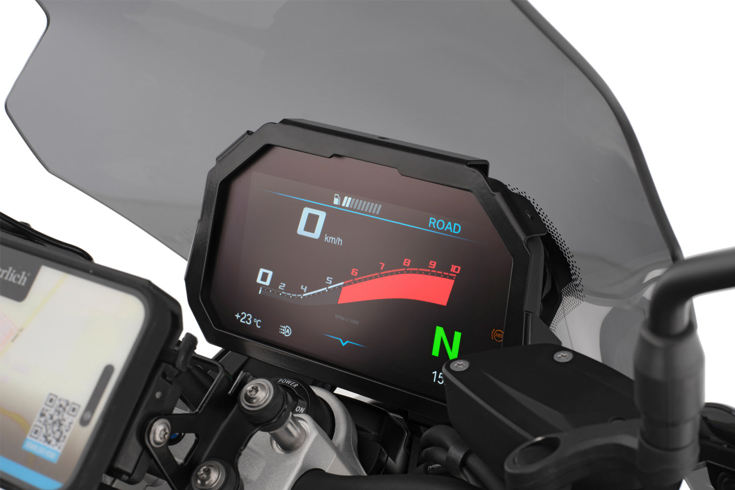 Wunderlich TFT Display Anti-theft Protection with Sun Visor Preparation | F 900 XR - Pyramid Motorcycle Accessories