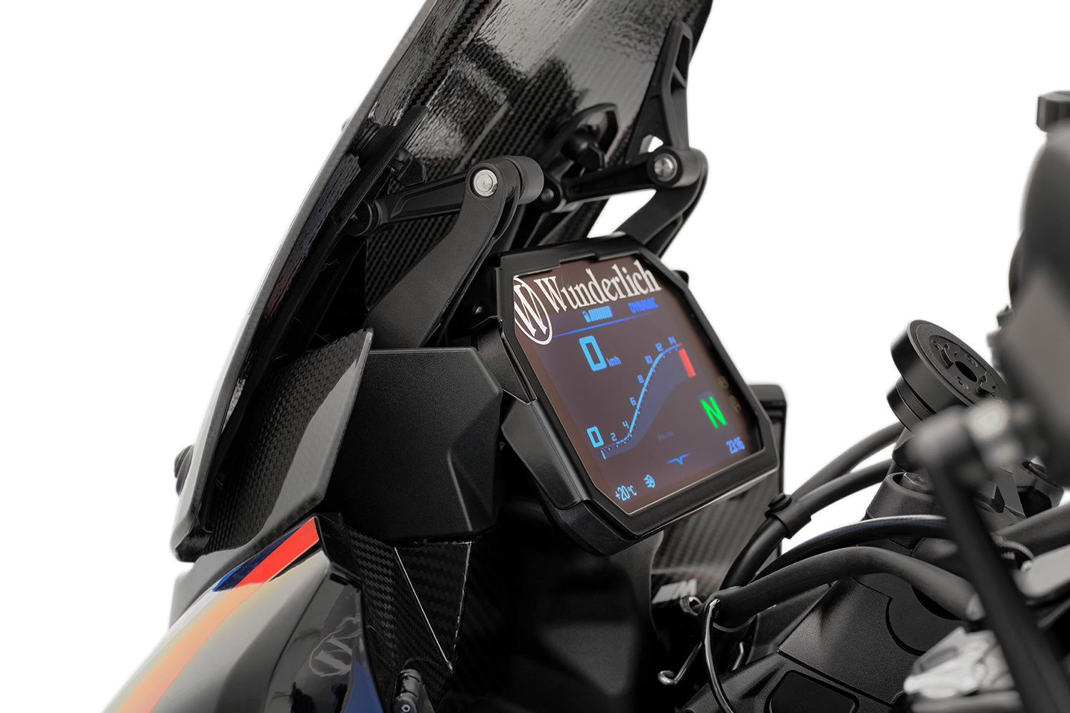 Wunderlich TFT Display Theft Protection | Black | BMW R 1250 RS - Pyramid Motorcycle Accessories