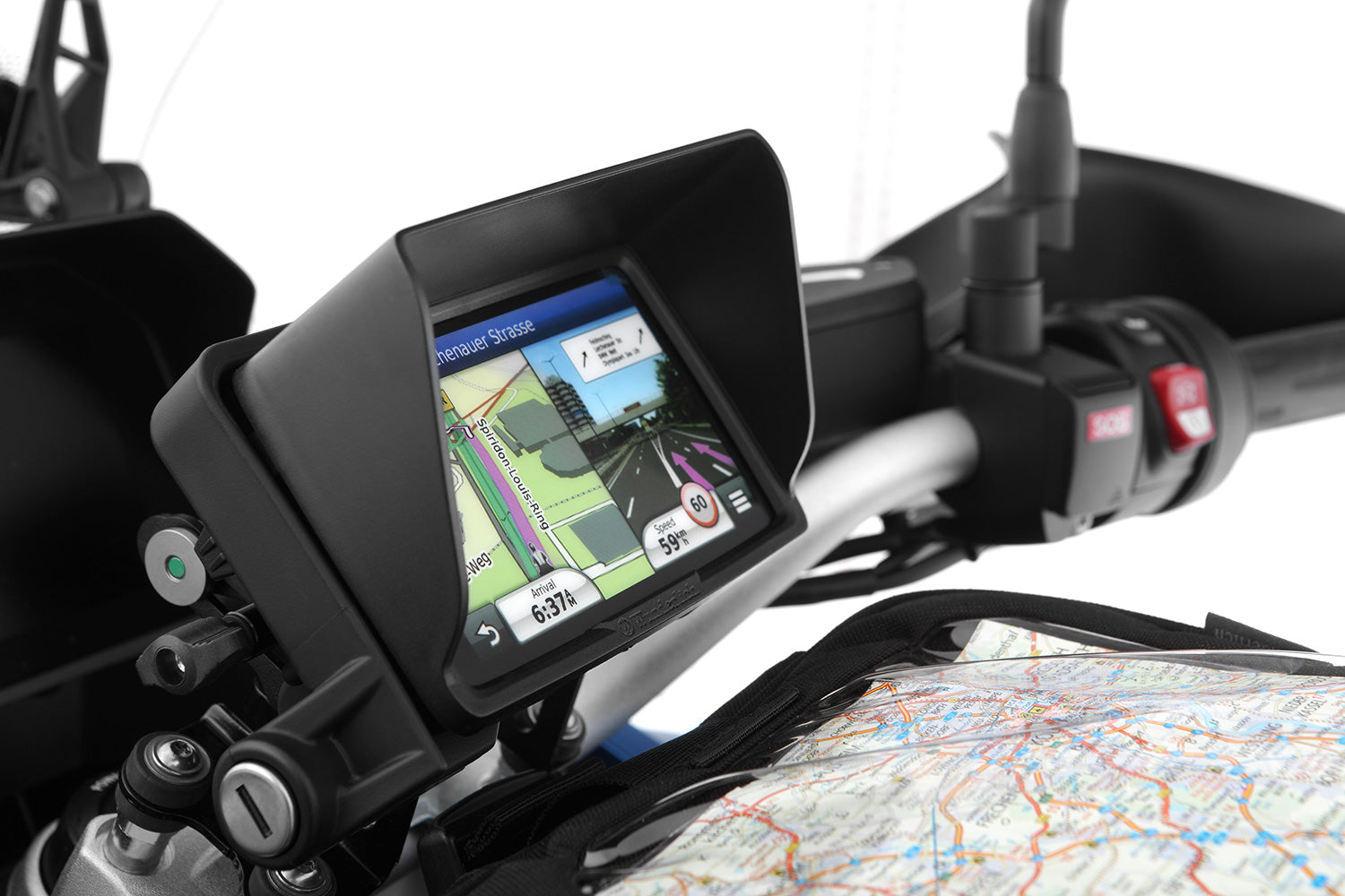 Wunderlich Device Navigation Holder | R nineT | Black - Pyramid Motorcycle Accessories