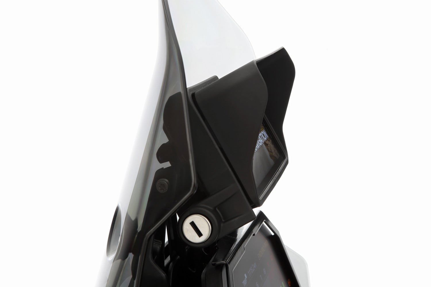 Wunderlich Glare Shield for BMW Navigator Connectedride | Black | BMW R nineT - Pyramid Motorcycle Accessories