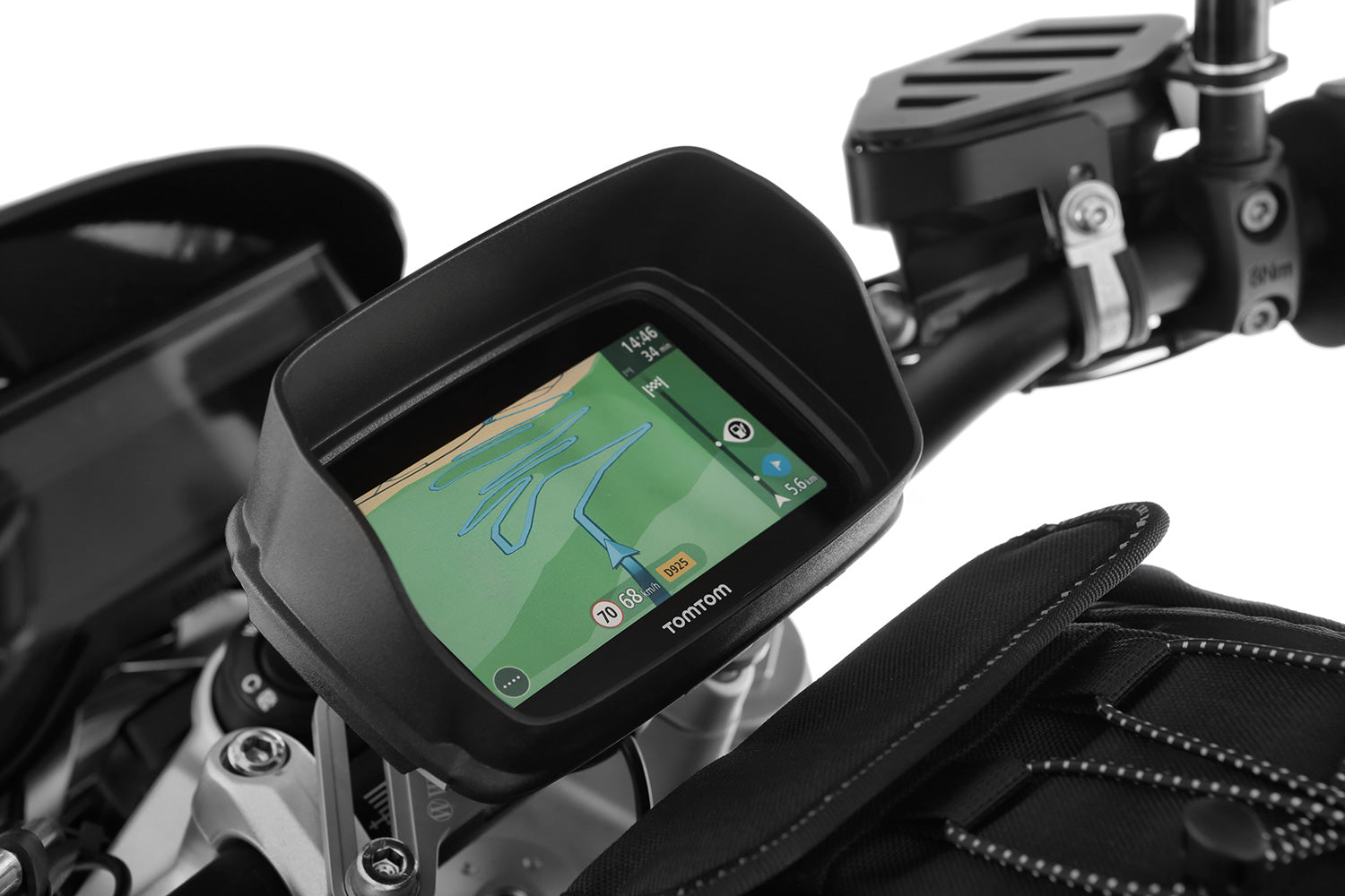 Wunderlich Glare Shield Tomtom Rider | Black | BMW R nineT - Pyramid Motorcycle Accessories